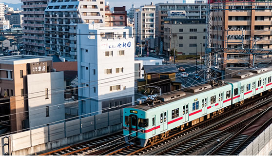 西鉄大牟田線「花畑駅」から徒歩約5分